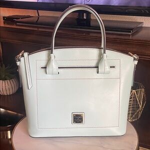 Dooney & Bourke Mint Beacon Leather  Satchel